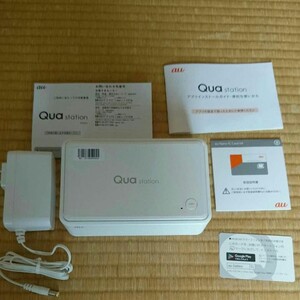 au エーユー KTS31 Qua station (キュアステーション) ホワイト