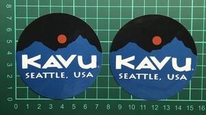 ★KAVU カブー ステッカー アウトドア 2枚セット 定型郵便84円