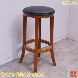 中古厨房 カウンター椅子10脚セット 380×380×760 店舗用イス /22C1122Z-6