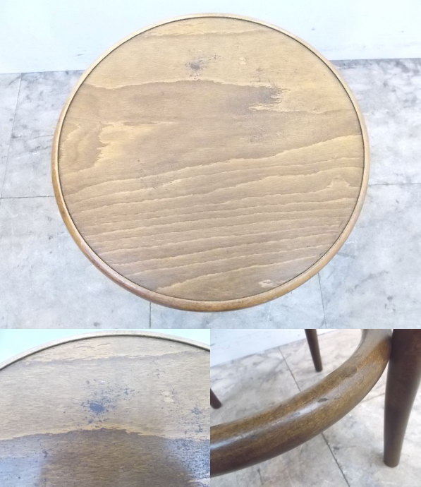 中古厨房 木製椅子15脚セット Φ400×465 スツール 店舗用イス /21K2846Z 中古厨房 木製椅子15脚セット Φ400×465 スツール 店舗用イス /21K2846Z