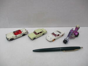 ミニカー LESNEY MATCHBOX シリーズ ジャンク 4台 セット MERCEDES 230SL / FORD CORSAIR / FORD G.T. / CHOPPER The Stingeroo Purple