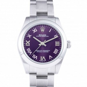 Rolex ROLEX Oyster Perpetual 177200 Red Grape Roman Dial Used Watch Ladies, Perpetual, for women, Body