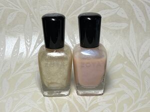 即日発送★ZOYA ゾーヤ ネイルポリッシュ2本 ZIP316 ZP341★ホワイト ベージュ