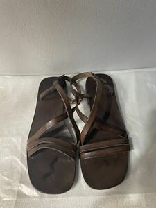 Il Bisonte Il Bizon Tesandal Petanko Tongon Leather 37 чай