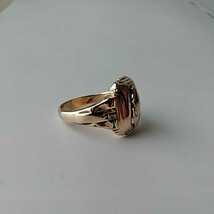 1943年 VINTAGE BALFOUR COLLEGE RING 40s ビンテージ バルフォア カレッジリング 1940s 50s　ゴールド 1950s ROCKABILLY ロカビリー _画像4