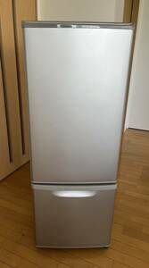 【直接引き取り可】　パナソニック　ノンフロン冷凍冷蔵庫　NR-B173W-S　2ドア　小型　168 L　シルバー　2010年製　汚れ有り　動作確認済み