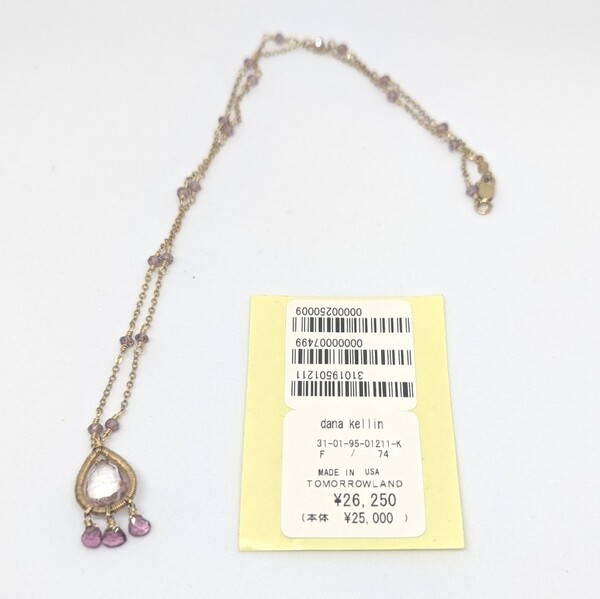 【未使用】トゥモローランド購入 dana kellin ダナケリン ネックレス 天然石