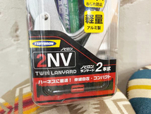 ★新品 ツヨロン 1本つり専用ランヤード 2NV ツインランヤード 2本式 自由自在回転ねじれ防止 軽量アルミ製 コンパクト ★_画像2