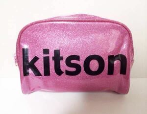 [ unused ]kitson / Kitson * pink lame pouch make-up pouch 