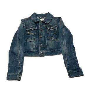 Дизельная дизельная джинсовая куртка повреждение материала размер XS
