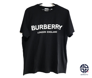 BURBERRY バーバリー ロゴ ブラック Tシャツ メンズ 半袖 服 アパレル XLサイズ