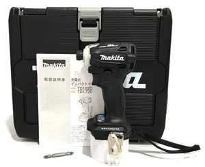 ■未使用保管品■ makita マキタ 18V 充電式インパクトドライバー TD172D 本体のみ ケース付き 充電器、バッテリー別売り h0522-4