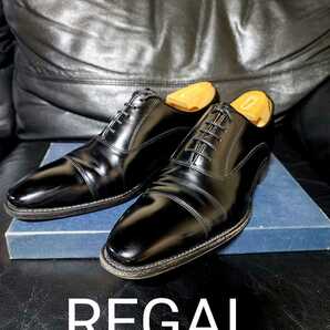 良品REGAL ストレートチップ リーガル　靴　革靴 ビジネスシューズ ドレスシューズ 冠婚葬祭　フォーマル　グッドイヤーウェルト　丈夫　