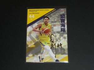 BBM 2021‐22 B.League FAST BREAK 1st Half 森實海翔 （渋谷） 金箔サインパラレル Bリーグ