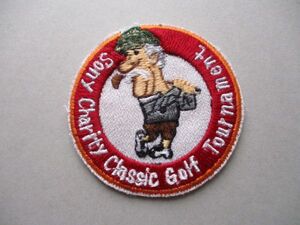 SONY Charity Classic Golf Tournament 横振り刺繍ワッペン/ソニー チャリティクラシック トーナメント GOLFビンテージ紋章ゴルフ V158