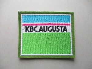 KBCオーガスタ ゴルフトーナメント刺繍ワッペン/80s KBC AUGUSTAプロゴルファーGOLF男子ビンテージA紋章KBC九州朝日放送プロゴルフ V158