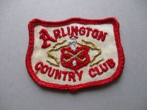 アーリントン カントリークラブARLINGTON COUNTRY CLUBワッペン/刺繍アップリケ コースGOLFビンテージGCパッチ米国アメリカ紋章ゴルフ V158