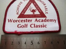ウースターアカデミーWorcester AcademyロウゴルフトーナメントGolf Classicワッペン/WA海外コースGOLFビンテージGC米国ゴルフ V159_画像9