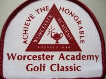 ウースターアカデミーWorcester AcademyロウゴルフトーナメントGolf Classicワッペン/WA海外コースGOLFビンテージGC米国ゴルフ V159_画像2