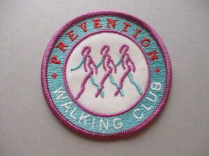 80s プリヴェンション ウォーキング クラブPREVENTION WALKING CLUB刺繍ワッペン/USAビンテージ体育スポーツ アップリケ運動パッチ V160