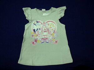 新品　100　プリキュア　デリシャスパーティー　半袖Ｔシャツ　ミントグリーン　レターパック発送（代引き不可）TG9616