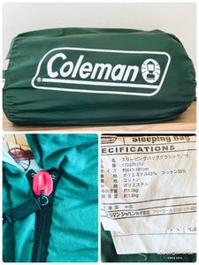 【USED品】campman(キャンプマン)/寝袋/cp400sb/シェラフ Coleman(コールマン) 3点