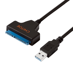 【新品】　複数可　SATA USB 3.0 変換 ケーブル アダプタ SATA-USB 2.5 インチ SSD ハードディスク 長い32cm！！■SATA-USB3.0
