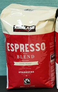 新品　コストコ　カークランド　シグネチャー　エスプレッソ　コーヒー豆　スターバックスコーヒー　スターバックス　豆