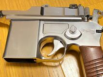 美品 マルシン モーゼル M712 固定ガスガン シルバー ステンレスver MAXI Mauser_画像2
