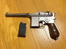 美品 マルシン モーゼル M712 固定ガスガン シルバー ステンレスver MAXI Mauser_画像1