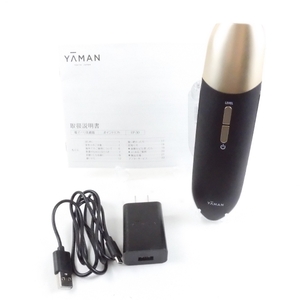 【美品】YA-MAN ヤーマン 電子ハリ美顔器 ポイントリフト ブラック系 フェイスケア EMS イオン導入 BU708