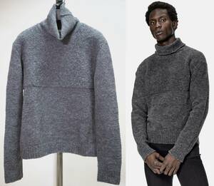 美品 JOHN ELLIOTT ジョンエリオット 16AWブロックタートルネックニット1灰 USA製 ロンハーマン購入