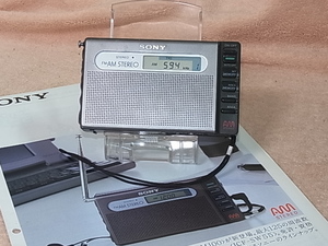 SONY 【SRF-M100】FM-STEREO/AM-STEREO ２band ラジオ ♪中古品 管理22050253