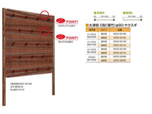 人工竹垣組立セット 大津垣O型 本体すす竹 ヤクスギ丸柱 H1500mm 両面 柱見せタイプ 防犯 竹垣パネル フェンス 送料無料_画像3