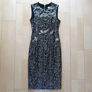 Calvin Klein Calvin Klein * spangled cloth tight . knee height dress dress / black /0P