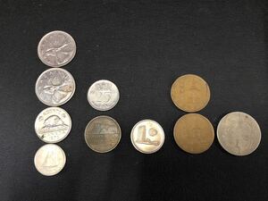 外国銭　10枚　（台湾、韓国、マレーシア、ニュージーランド、カナダ）（60サイズ）
