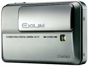 (中古品)CASIO デジタルカメラ EXILIM (エクシリム) Hi-ZOOM EX-V7SR シルバー
