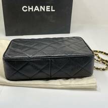 美品 シャネル CHANEL キャビアスキン チェーンショルダーバッグ ココボール 鞄 黒 正規品 G05C43_画像4