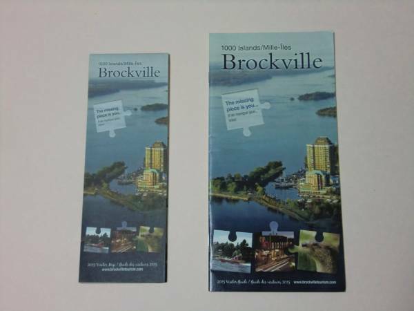 【AIKU-YA】カナダ Brockville 地図と観光ガイド 2015年版 メープル街道 / サウザンドアイランド ジャンクジャーナル素材にも コラージュ