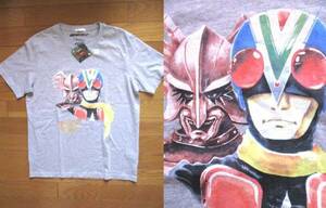  new goods prompt decision first come, first served! Kamen Rider Riderman yoroi origin .45 anniversary commemoration gray T-shirt M size OHGUSHI