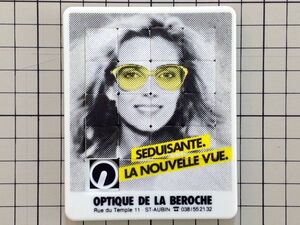 外国のパズル： OPTIQUE DE KA BEROCHE 眼鏡 デザイン 雑貨 広告 宣伝 ヨーロッパ ビンテージ