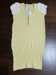 blondy Blondie. yellow knitted One-piece beautiful goods 