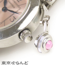 101597906 1円 カルティエ Cartier ミスパシャ 時計 腕時計 レディース クォーツ ピンク 文字盤 リューズガード SS W314000 2973_画像6