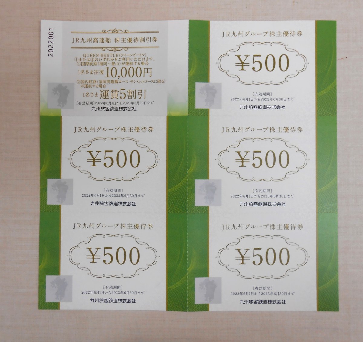 グレイ系【破格値下げ】 JR九州 株主優待券4枚(高速船優待券&グループ ...