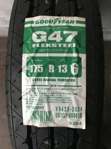 新品処分!在庫限り! 175R13 6PR グッドイヤー G47 FELXSTEEL 夏タイヤ 4本セット 2018年製 (2FY004)⑤