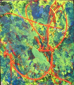 抽象表現主義,ブラッシュストロークの現代美術作家,大澤哲郎「untitled to-150」10号