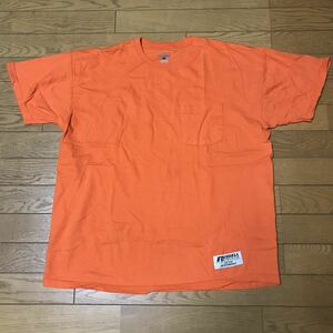 RUSSELL MEN’S COTTON PERFORMANCE POCKET SHORT SLEEVE T-SHIRTS size-L(着丈69身幅59) 中古(美品) 送料無料 NCNR