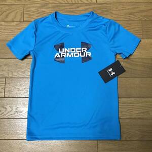 UNDER ARMOUR KID*S SHORT SLEEVE T-SHIRTS size-6(112-118 dress length 46 width of a garment 36) unused ( tag attaching ) free shipping NCNR