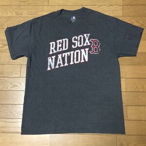 MLB BOSTON RED SOX MEN’S SHORT SLEEVE T-SHIRTS size-L(着丈71身幅55) 中古 送料無料 NCNR