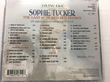 Sophie Tucker★中古CD/UK盤「Last Of The Red Hot Mama」_画像2